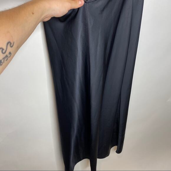 NWT A.L.C. Sienna Ruched Satin Halter Dress - Picture 13 of 16